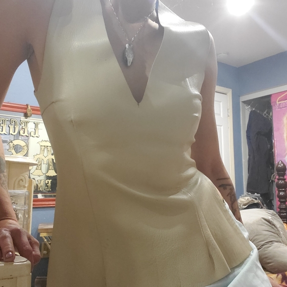 Lambskin Leather Structures Shirt - Picture 3 of 6